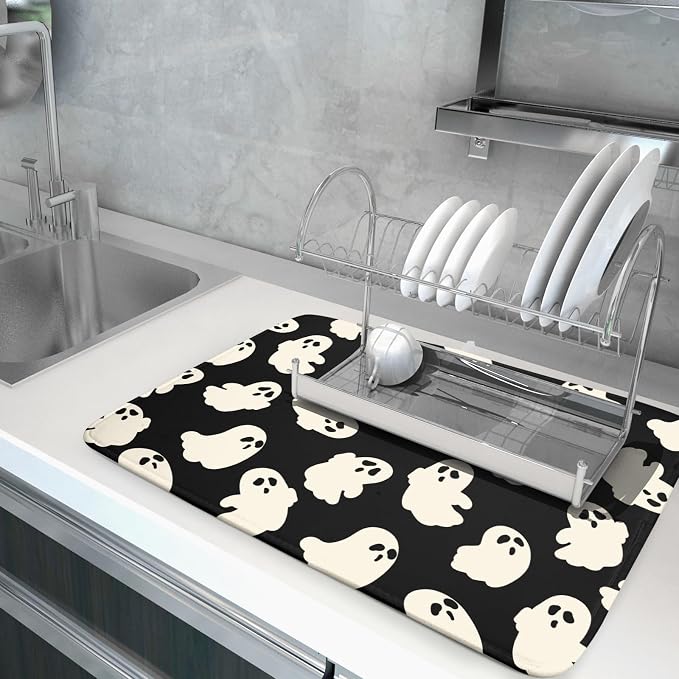Halloween Ghosts Dish Drying Mat - Image 5