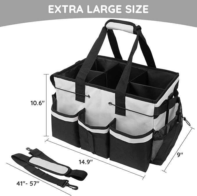 ZKOO Large Cleaning Caddy Bag - Image 4