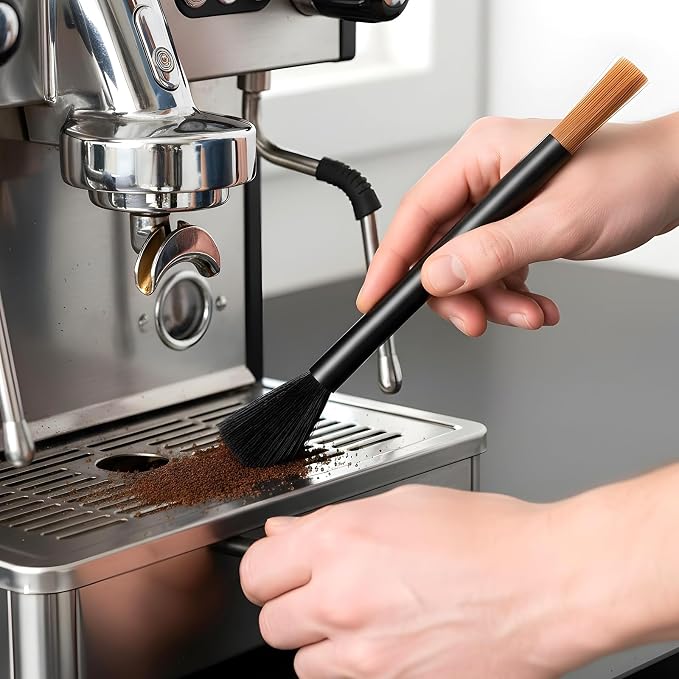 2PCS Coffee Grinder Brush Set, Espresso Machine Cleaning Brush Kit - Image 6