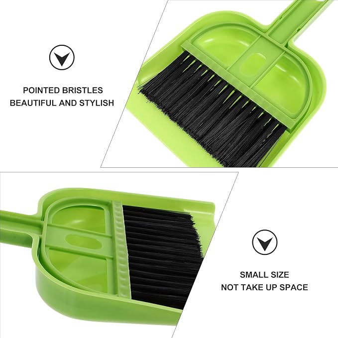 6 Sets Broom Dustpan Set Small Mini Handheld Dust pan - Image 2
