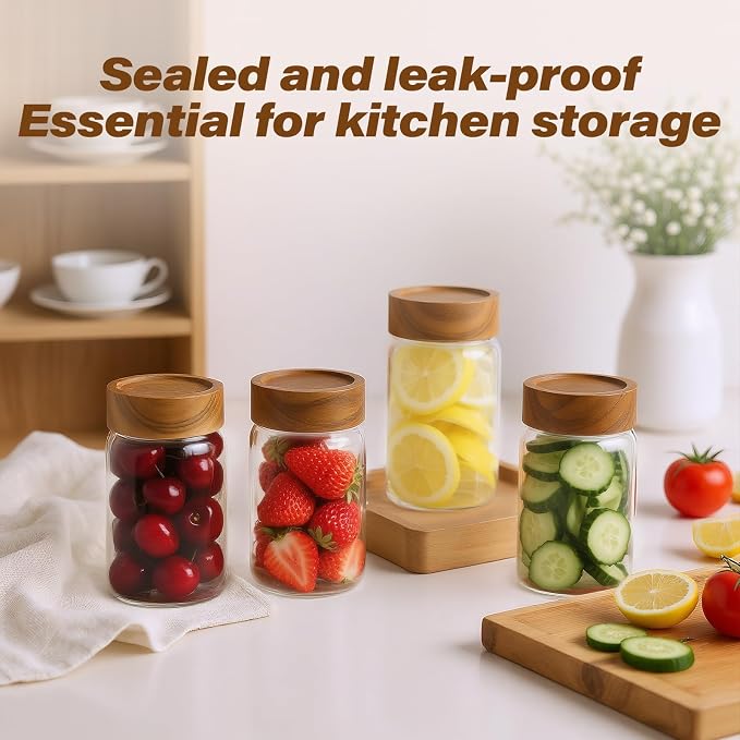 6-Pack 10 oz Airtight Food-Grade Glass Mason Jars - Image 2