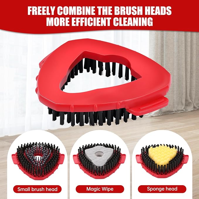 1 Pcs Spin Mop Replacements Scrub Brush and 1 Mop Base - Image 3