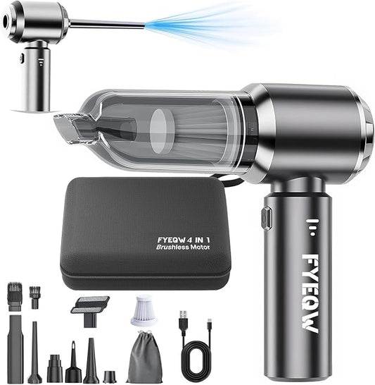 Car Vacuum Portable Cordless 21000PA High Power Mini Vacuum Cleaner 4-in-1 by DYNGSHOO