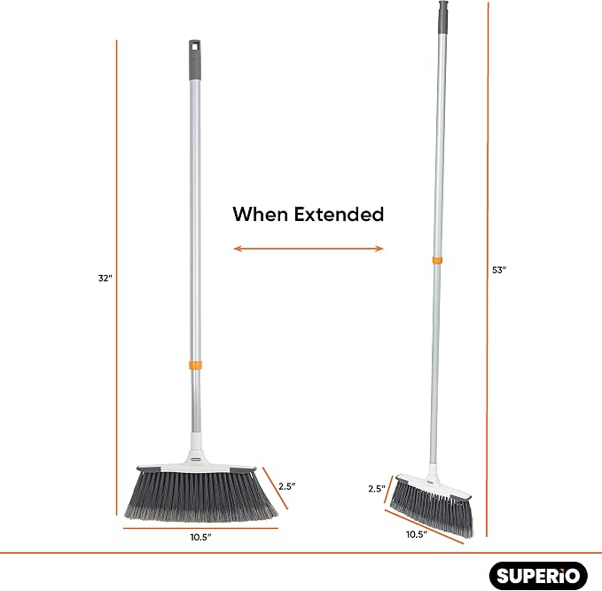 Slim Angle Broom, Heavy Duty Broom, Indoor Brom, Outdoor Angle Broom - Image 3