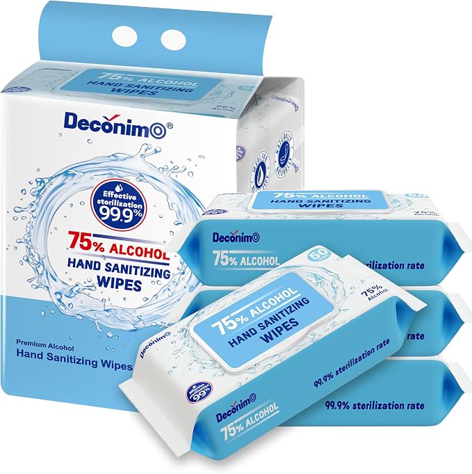 Advanced Large 75% Alcohol Hand Sanitizing Wipes, 4 Packs of 50 - - Image 7