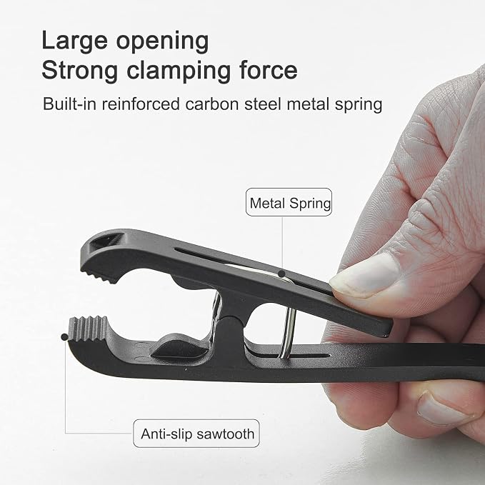8 Pcs Large Clothes Pins Towel Clips, Strong Plastic Clothes Hanger. S Hook - Image 5