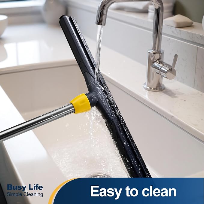 Yocada Floor Squeegee Scrubber Adjustable Telescopic Pole Heavy Duty Household - Image 5