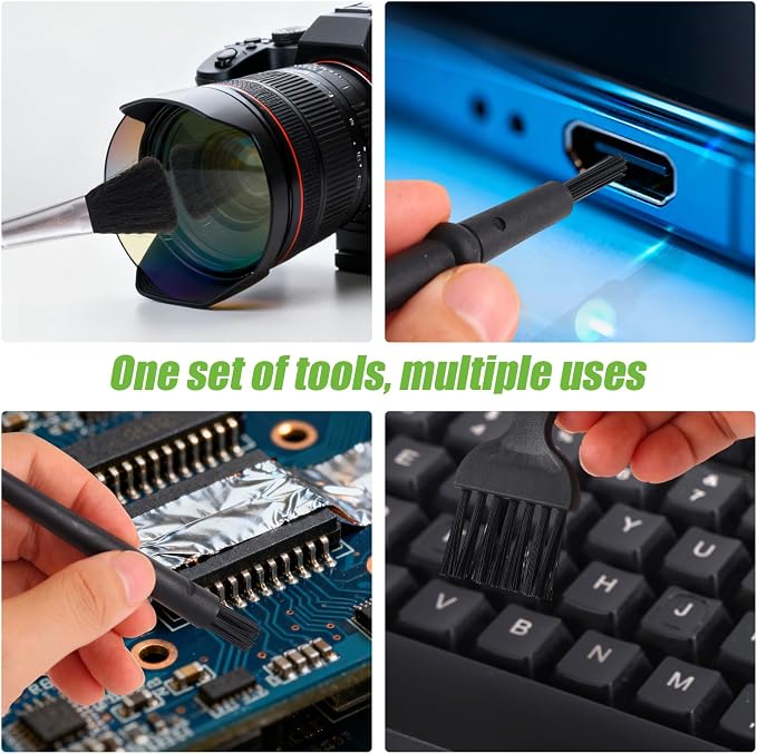 6pcs Keyboard Cleaning Kit, Stainless Steel Keycap Puller & Anti Static Dust - Image 4
