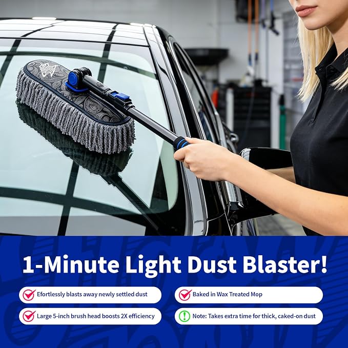 Flash Dog Car Duster Exterior Scratch Free Aluminum Alloy Exterior Handle and - Image 9