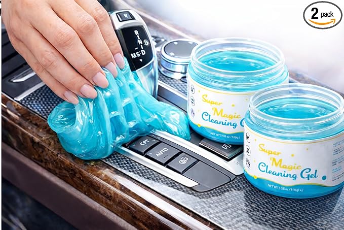 Magic Cleaning Gel Car Putty 2PCS – Car Interior Dust Cleaner by Unknown