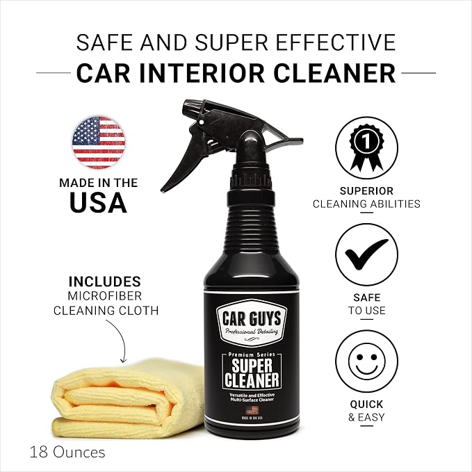 CAR GUYS Super Cleaner | Effective Car Interior Cleaner | Leather Car Seat - Image 3