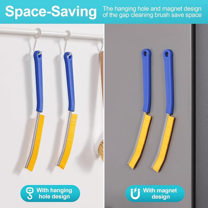 JOYMOOP 4 Pack Crevice Cleaning Brush, House Cleaning Supplies, Magnetic Gap - Image 2