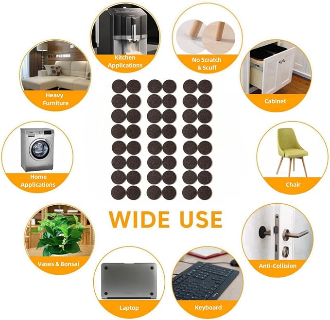 Furnigear Felt Furniture Pads for Hardwood Floors - Image 5