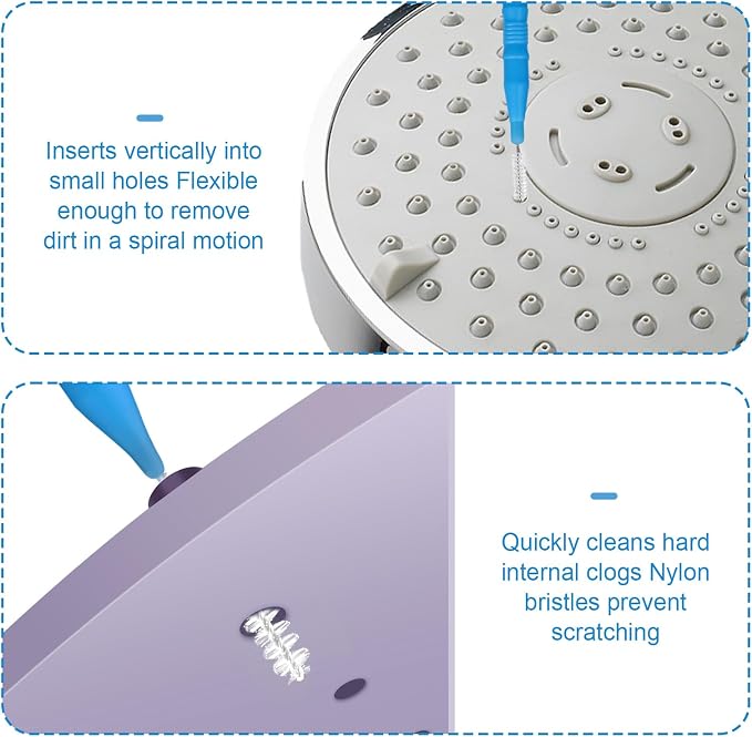 Multi-Size Shower Head Cleaning Tool Kit, 2 Styles Showerhead Cleaner Brush - Image 6