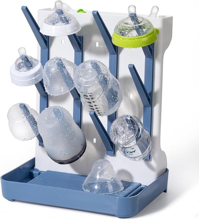 Space Saving Vertical Bottle Drying Rack, Large Countertop Baby Bottle Drying by Dersyer