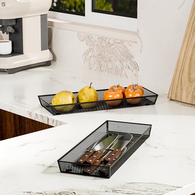 BYCY Silverware Drawer Organizer, Mesh Utensil Organizer - Image 3