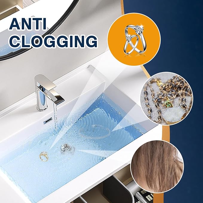 Bathroom Sink Drain Strainer, Pop Up Sink Drain Filter - Image 6