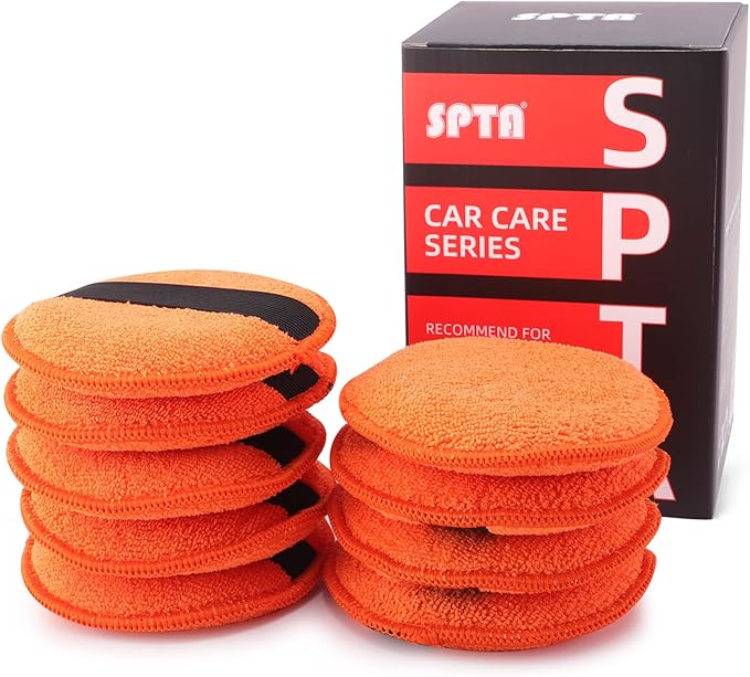 SPTA Microfiber Applicator Pads, Microfiber Buffing Cleaning Pads - Image 7