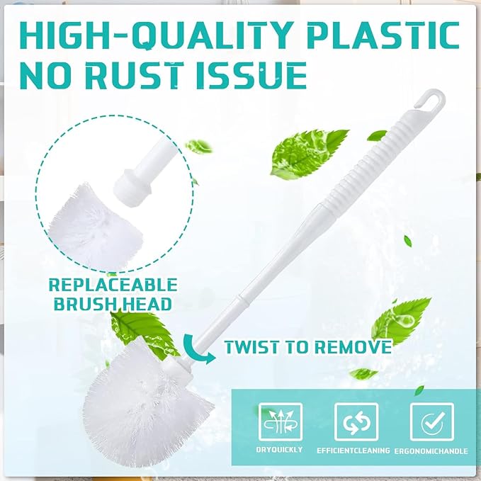 Roshtia 24 Sets Toilet Brush and Holder Set - Image 5