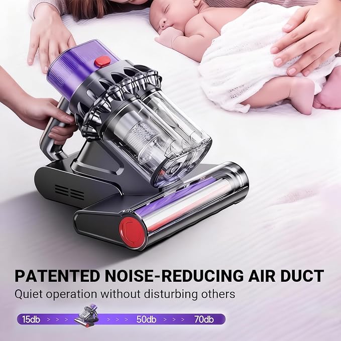 Powerful UV Bed Vacuum Cleaner, 14kPa Strong Suction Handheld Vacuum - Image 5