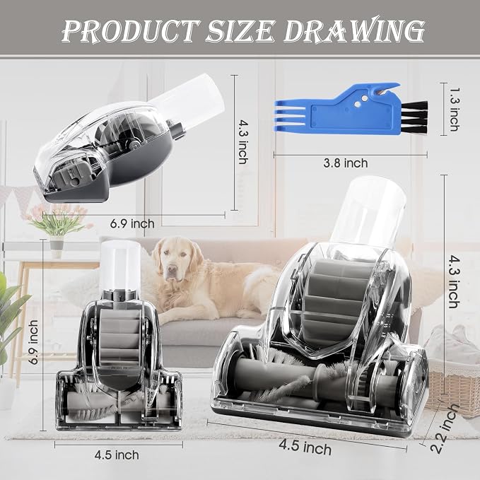 Upgraded Pet Hair Power Brush Tool Attachment - Image 3