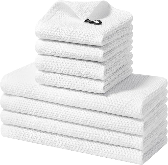 Homaxy 100% Cotton Kitchen Towels and Dishcloths Set, 12 x 12 Inches and 13 x by Homaxy