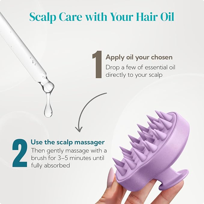 HEETA Scalp Massager 2 Pack for Hair Growth, Soft Silicone Bristles to Remove - Image 6
