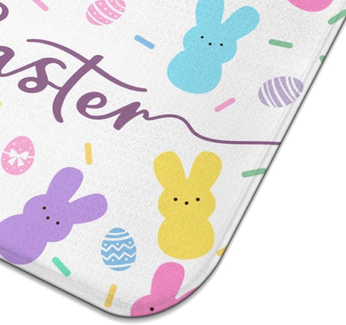 Happy Easter Dish Drying Mat for Kitchen Counter, Cute Bunny Microfiber Drying - Image 6