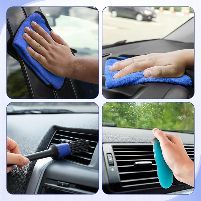 16 Pcs Windshield Cleaner Tool, Car Cleaning Kit - Image 7