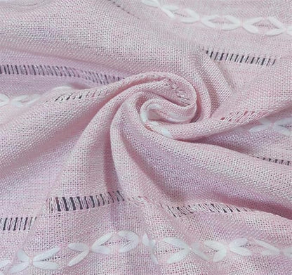 Bedside Table Cloth with Tassel Small Table Cover for Nightstand,Bedside Table TV Microwave (Pink, 17.7 * 39.4inches)