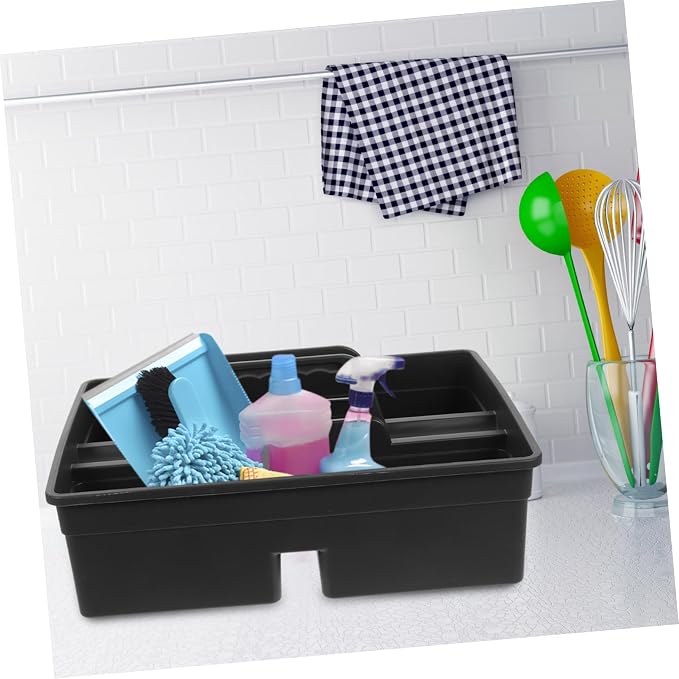 balacoo 1pc Compartment Plastic Cleaning Tool Carrier Compact Organizer - Image 8