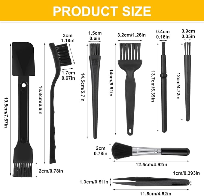 Computer Keyboard Cleaning Brush 8Pcs Small Portable Laptop Electronics Camera - Image 2