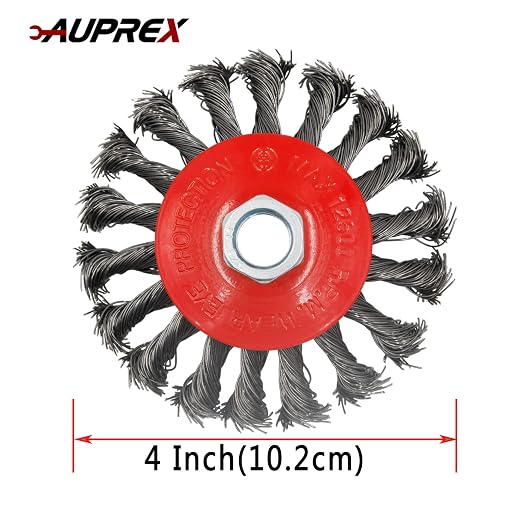 2 Pack 4 Inch Twist Knotted Wire Wheel Brush - Image 2