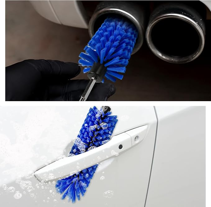 Drill Brush for Car Wheel, Highly Dense Wheel Rim Cleaning Brush - Image 6