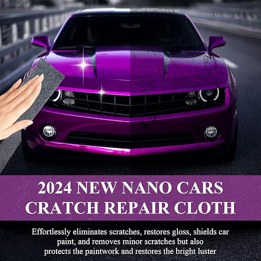 Nano Sparkle Cloth Car Scratch Remover Set, Magic Nano Sparkle Cleaning Cloth - Image 6