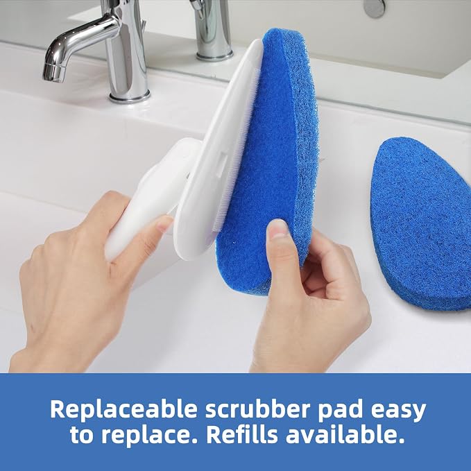 Qaestfy Shower Bathtub Tub Tile Scrubber Cleaning Brush - Image 3