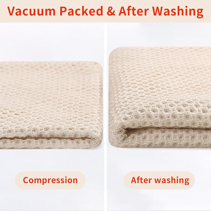 Homaxy 100% Cotton Kitchen Towels and Dishcloths Set, 12 x 12 Inches and 13 x - Image 8
