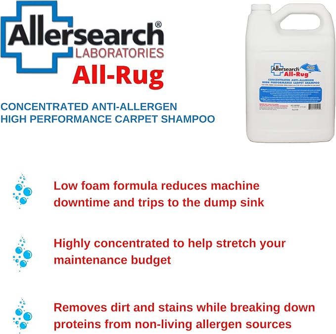 Allersearch All-Rug Anti-Allergen Concentrated Carpet Shampoo 1 Gallon - Image 5