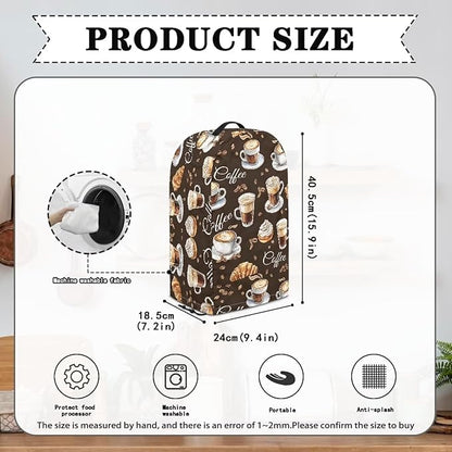 Brown Bread Coffee Blender Cover Kitchen Blender Dust Covers Food Processor Hood Stand Mixer Case Coffee Maker Appliance Cover for Home Kitchen Indoor