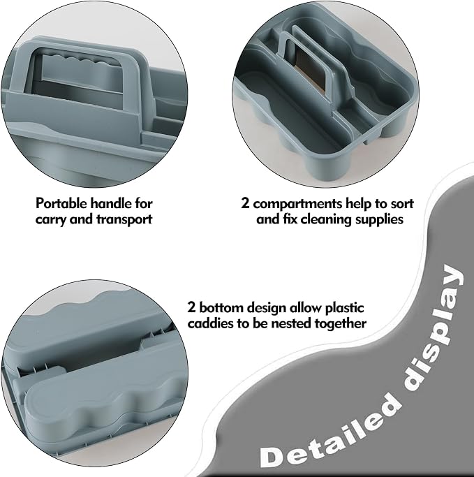 6-Pack Plastic Cleaning Caddy - Image 2