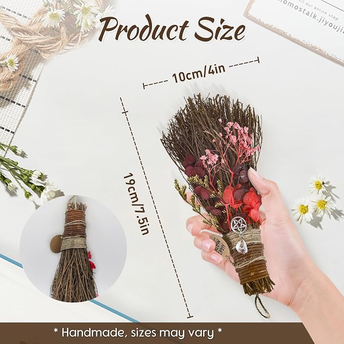 Cinnamon Broom 7.5 Inch Witch Broom - Image 2