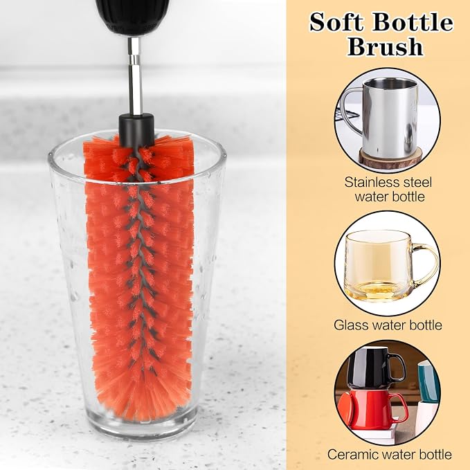Drill Brush for Car Wheel and Bottle, Highly Dense and Durable Car Cleaning - Image 8