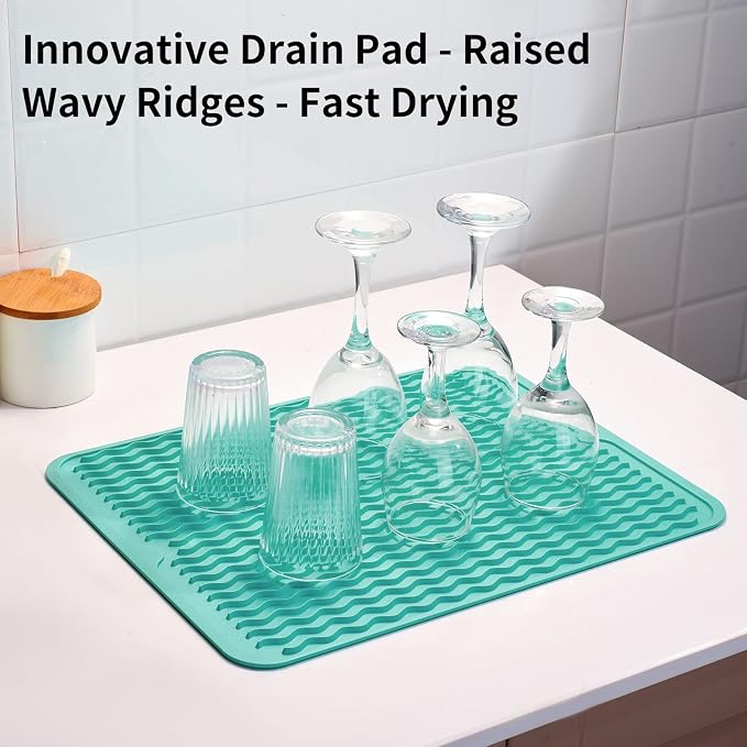 ZLR Silicone Dish Drying Mat & Heat Resistant Trivet - Image 8
