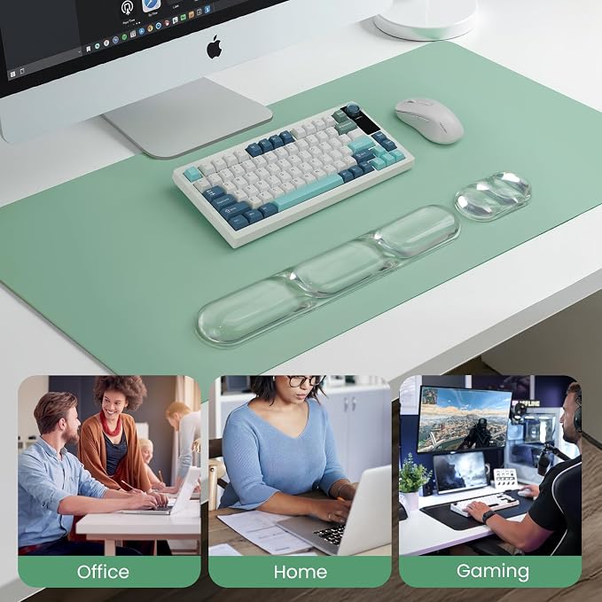 TECKNET Clear Gel Wrist Rest for Computer Keyboard, Ergonomic Gel Keyboard - Image 7