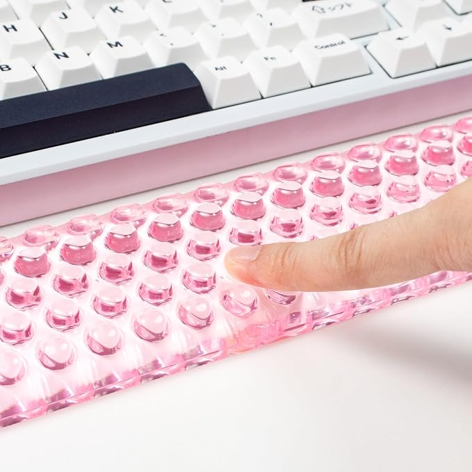 Ergonomic Gel Keyboard and Mouse Wrist Rest Set – Pink Wrist Rest - Image 7