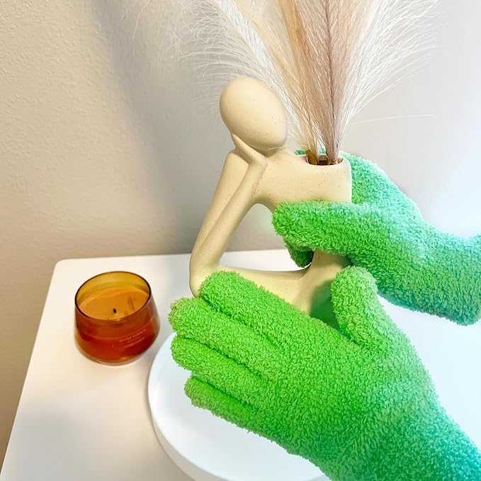 Evridwear Microfiber Dusting Gloves, Dusting Cleaning Glove - Image 6