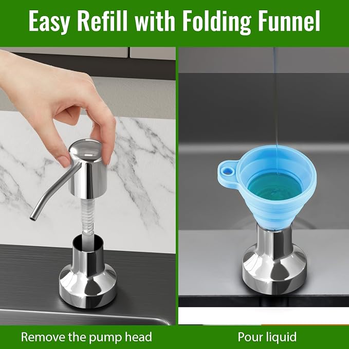 Soap Dispenser for Kitchen Sink, Kitchen Sink Soap Dispenser - Image 3