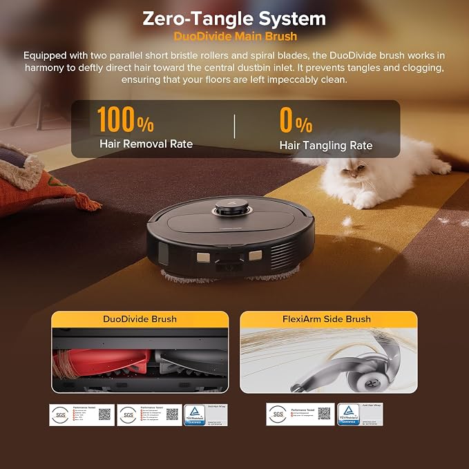 roborock Qrevo S5V Robot Vacuum and Mop, FlexiArm Edge Mopping, 000Pa Suction - Image 5