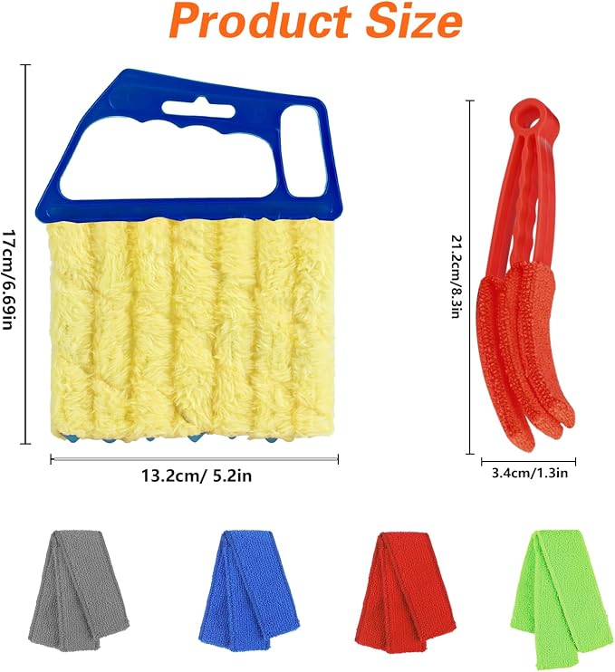 4pcs Window Venetian Blind Cleaner Duster Tool, Blind Duster - Image 2