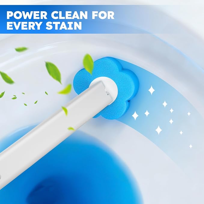 Disposable Toilet Brush 2 Pack- Toilet Bowl Cleaner, Toilet Bowl Brush - Image 3